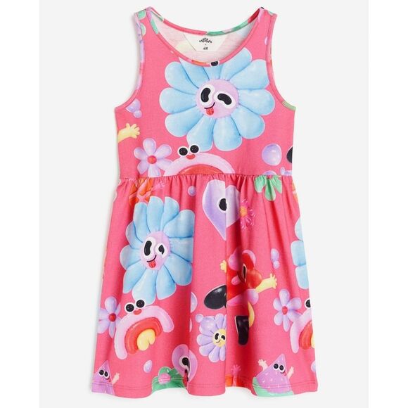 H&M Girls Eva Cremers Collaboration Cotton Tank Dress Size 8 - 10 - Picture 1 of 8